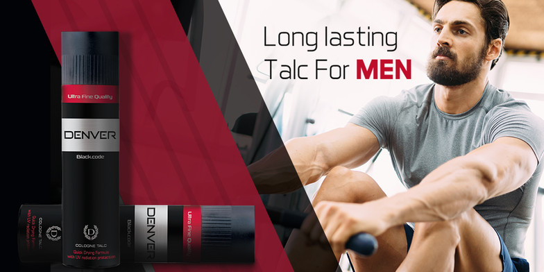 DENVER Black Code Premium Body Talc (300g+300g)