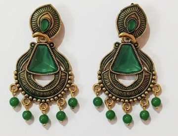 green aesthetic earings