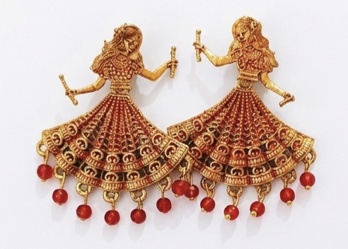 Dandiya-themed Earrings