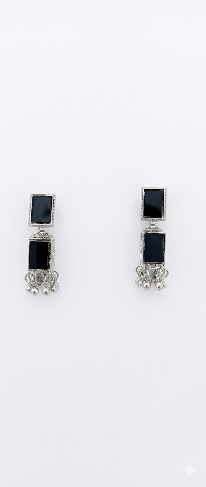 oxidized silver earrings