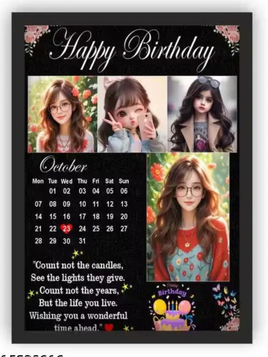 Birthday Photo frame
