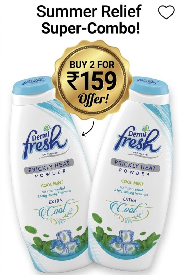 Dermi Fresh Extra Cool Prickly Heat Powder