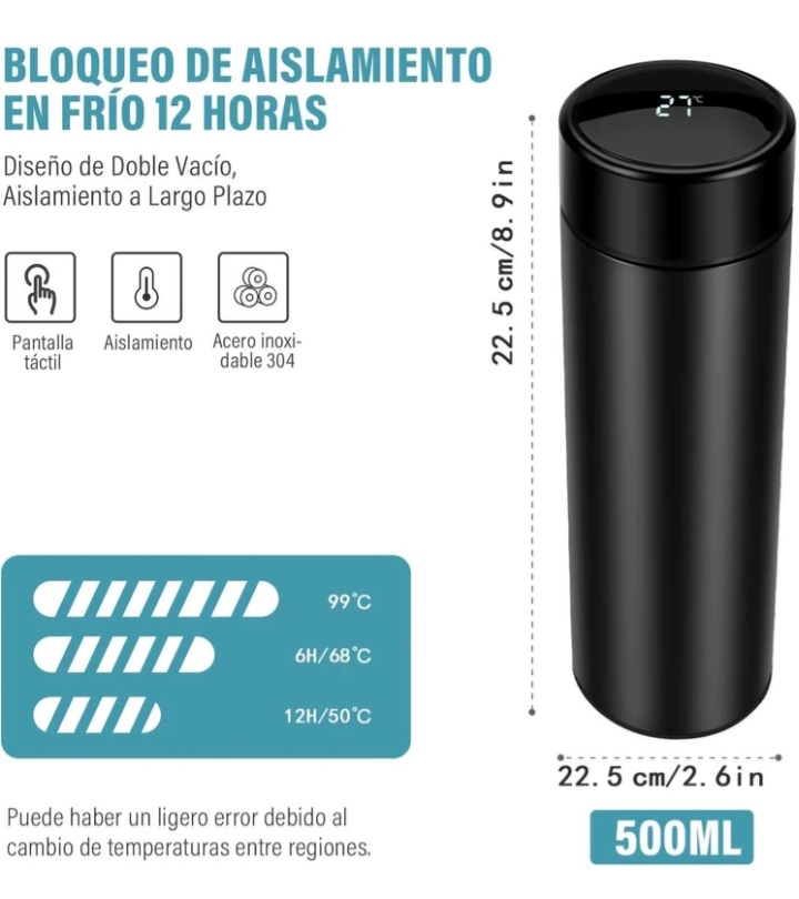 Temperature water bottle