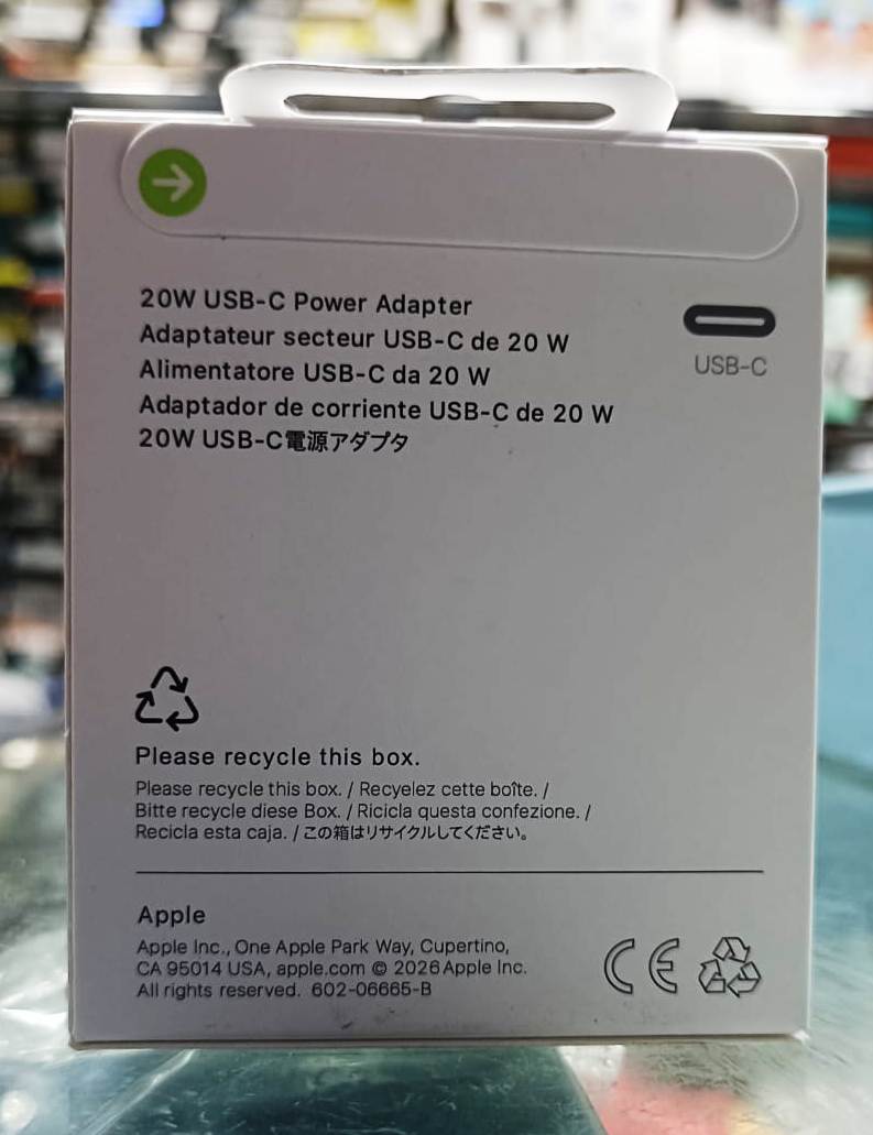 MOBICITY Apple 20W ,USB-C Power Charging Adapter for iPhone, iPad & AirPods (White) Worldwide Adaptor (White)
