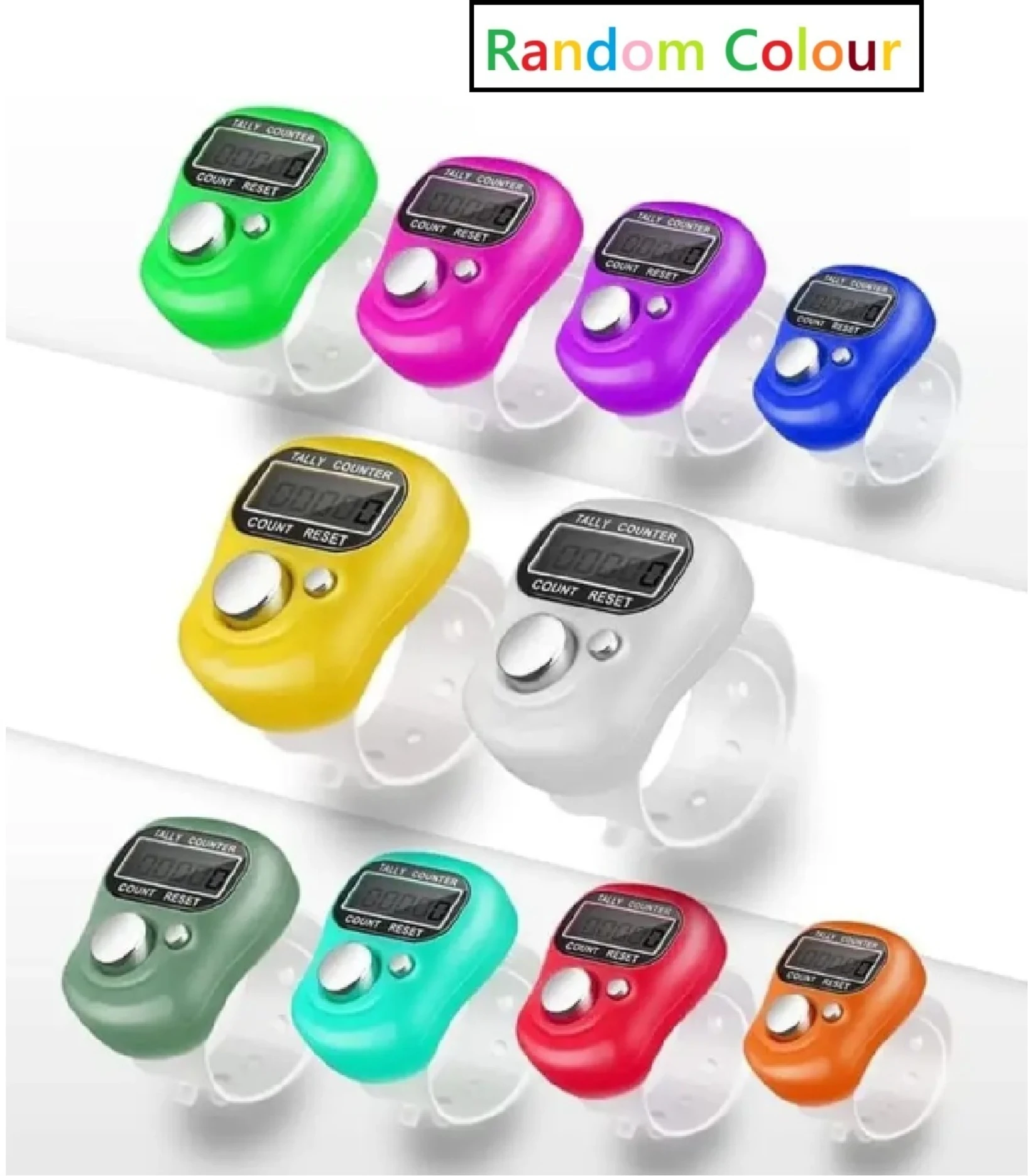Jixin NO.1011 digital finger counter in pink.