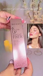 SWISS BEAUTY Glow Up Makeup Fixer Spray | Prep & Set | Dewy Radiance | Vitamin C Primer  - 100 ml (Transparent)