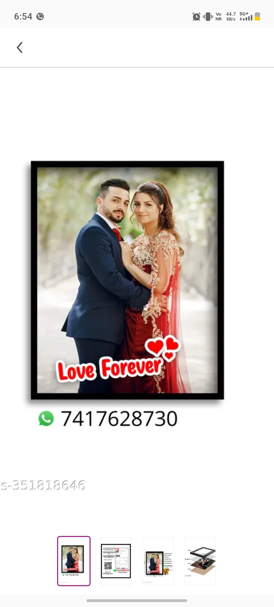 Couple photo frame