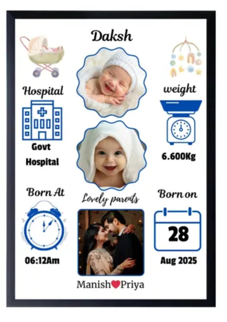 New Born baby photo frames