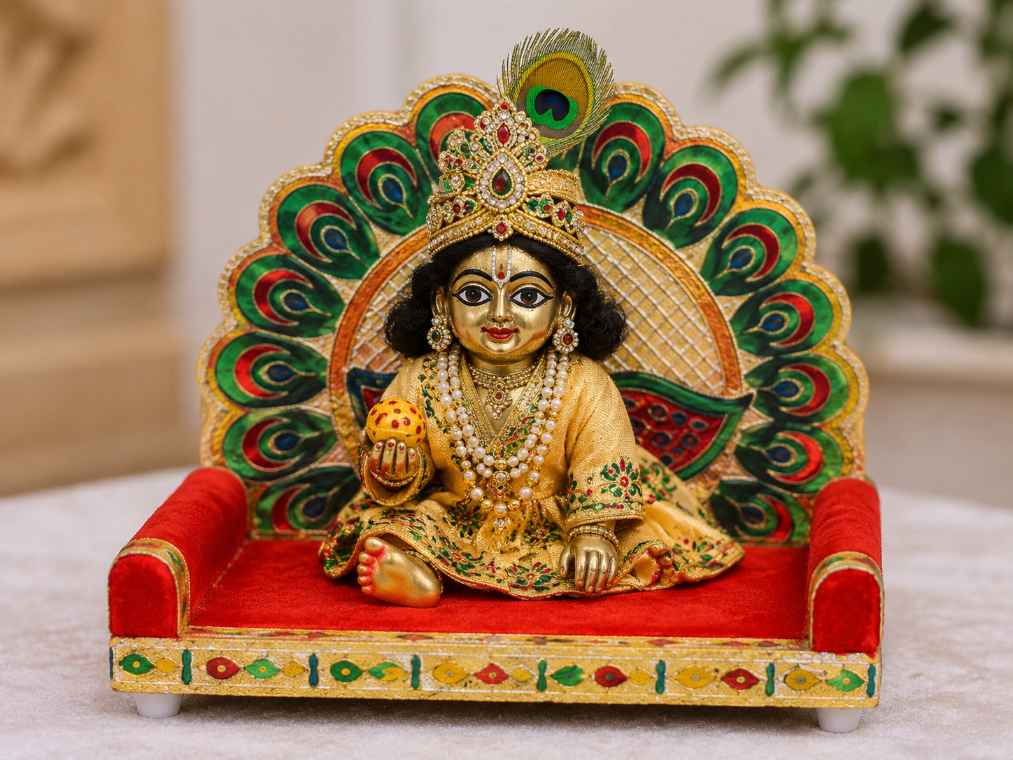 Laddu Gopal Singhasan