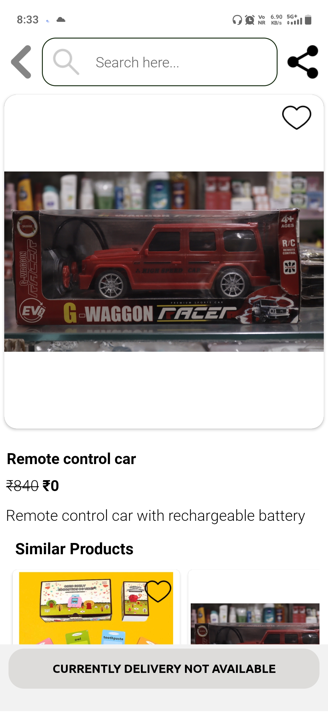 Remote control car