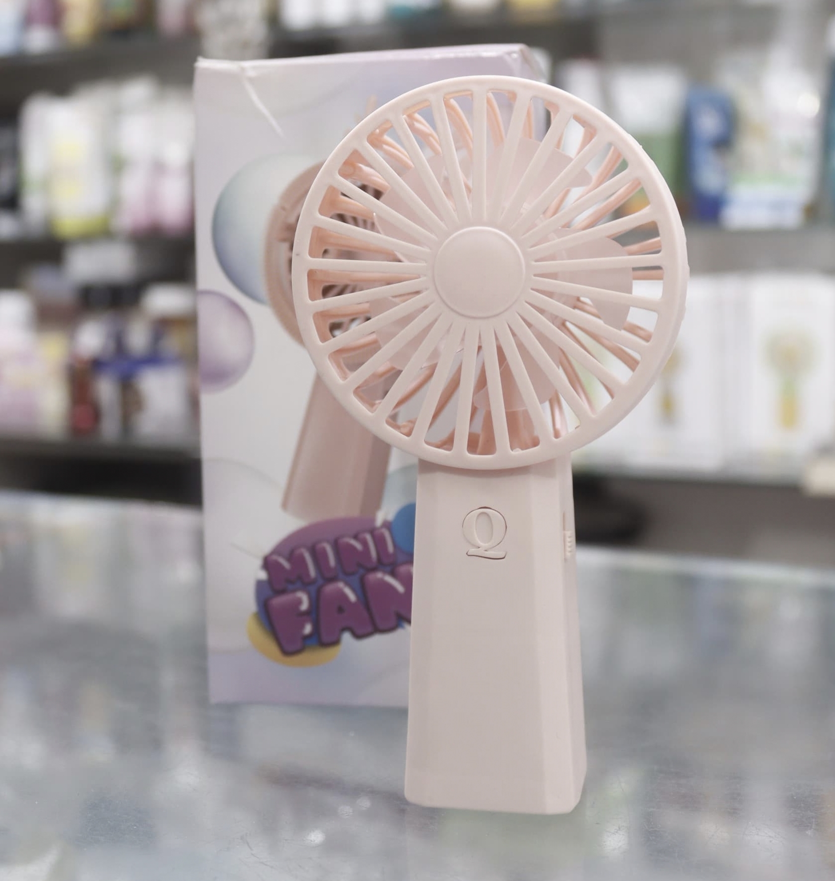 Portable Mini Handheld Fan, USB Rechargeable, 3 Speed Settings, Pink, Lightweight Travel Cooling Fan