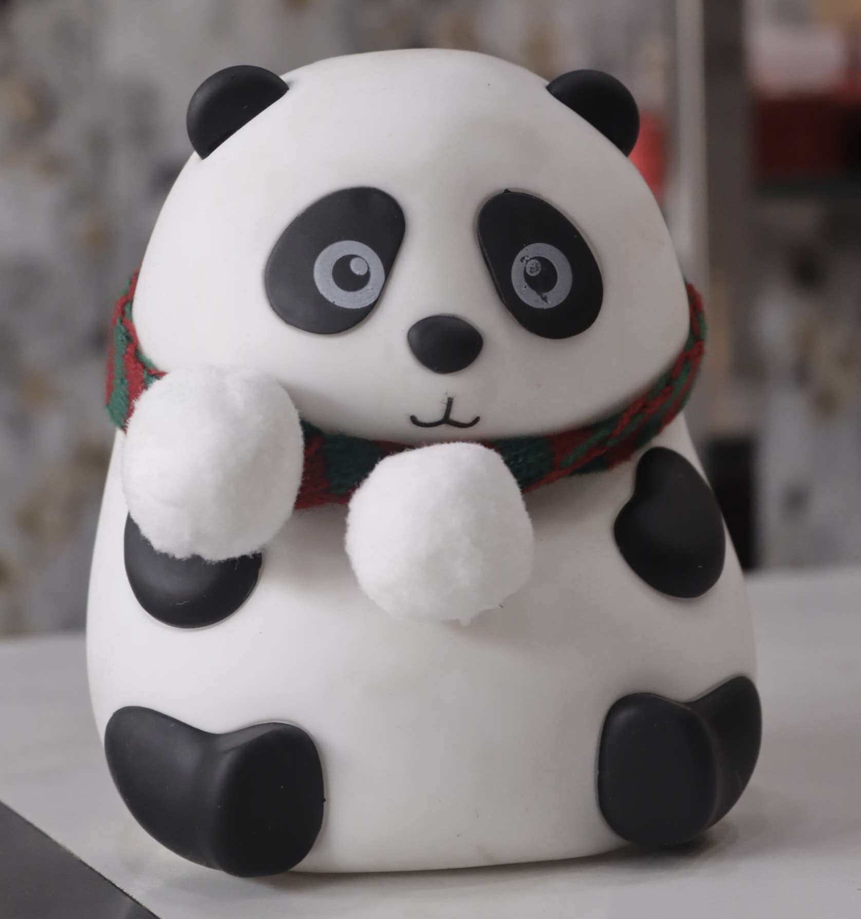 Techpunch Night Light Panda for Kids- Rechargeable LED Lamp, 7-Color Changing Night Lamp Night Lamp (12 cm, White)