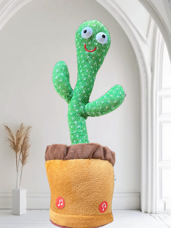 Bestie Toys Dancing Cactus, Talking Cactus Toy (Green)