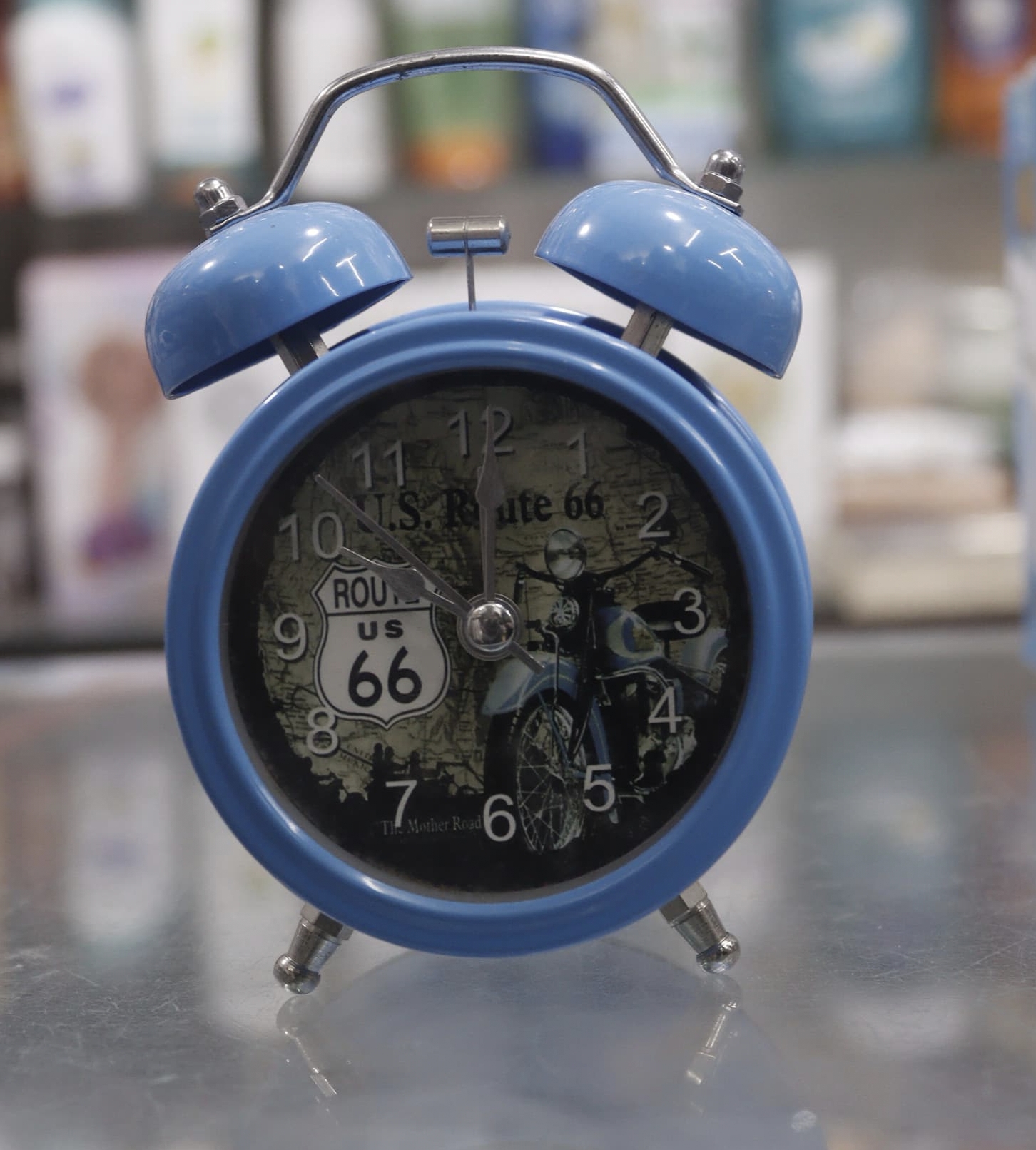 Bo sheng Analog Blue Clock