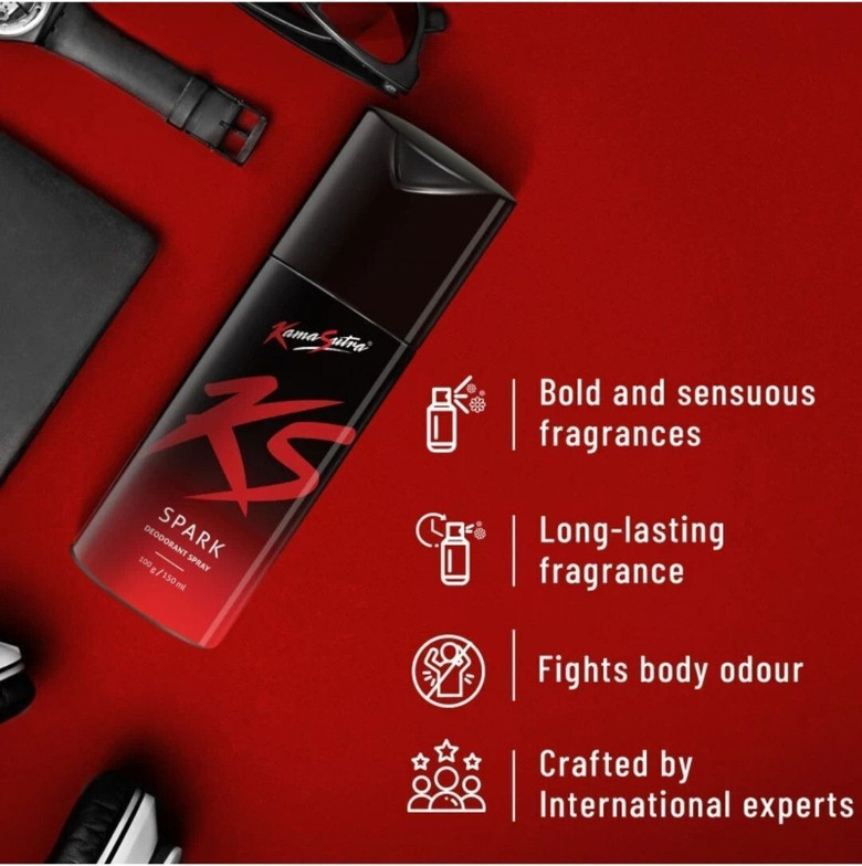 KS Spark Deodorant Spray  -  For Men (150 ml)