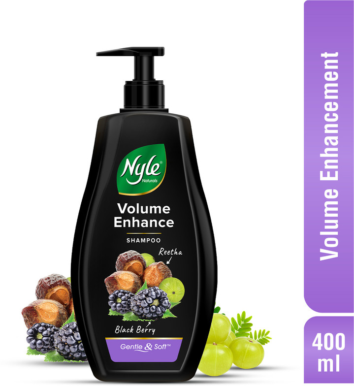 Nyle Volume Enhance Shampoo_For Voluminous Hair |With Natural Reetha & Blackberry (400 ml)