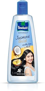 Parachute Advansed Jasmine Gold Coconut Hair Oil With Vitamin-E For Super Shiny Hair, Non-sticky, 500ml