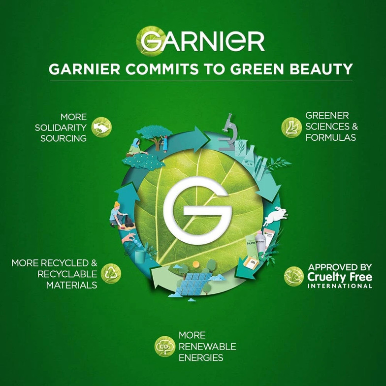 Garnier Men Turbo Bright Anti pollution Double Action Foam Vitamin C + Charcoal Face Wash
