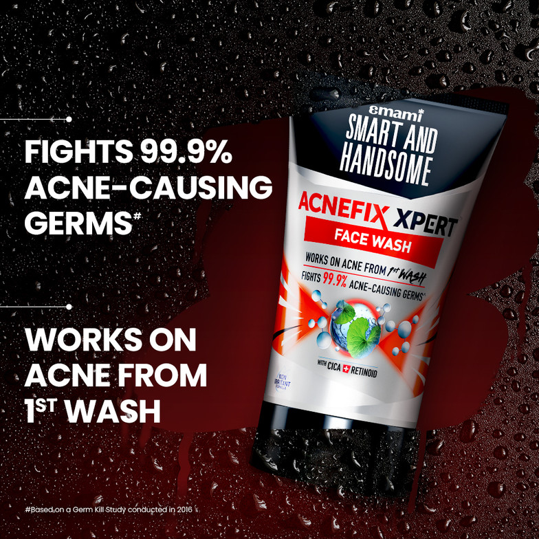 Smart and Handsome Acnefix Xpert  | Anti-Acne, Non-Irritant Formula Face Wash 150g