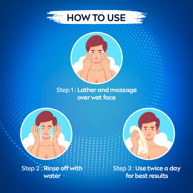 Nivea Men Dark Spot Reduction Cleanser, with Vitamin C, AHA, For Radiant & Even Tone Skin Face Wash (100 g)