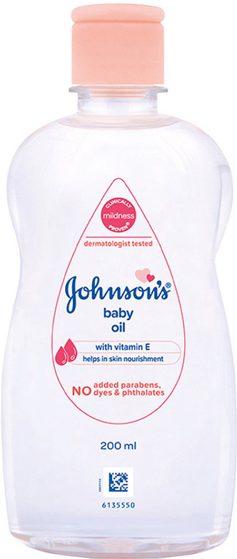 JOHNSON'S BABY Baby Oil with Vitamin E (200 ml)