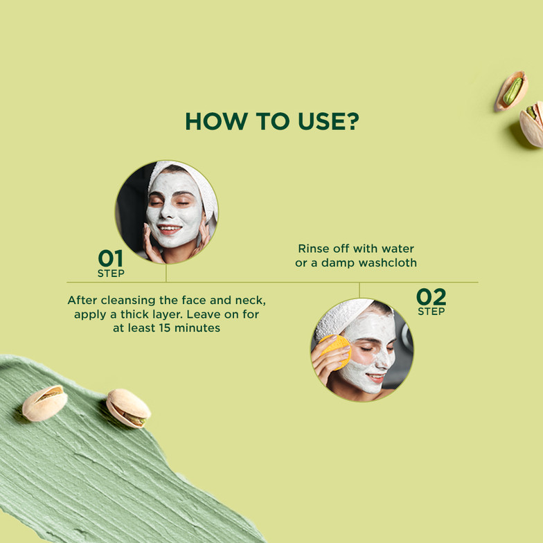 BIOTIQUE Pistachio Anti Ageing Nourishing Face Pack for All Skin Types, 50gm (50 g