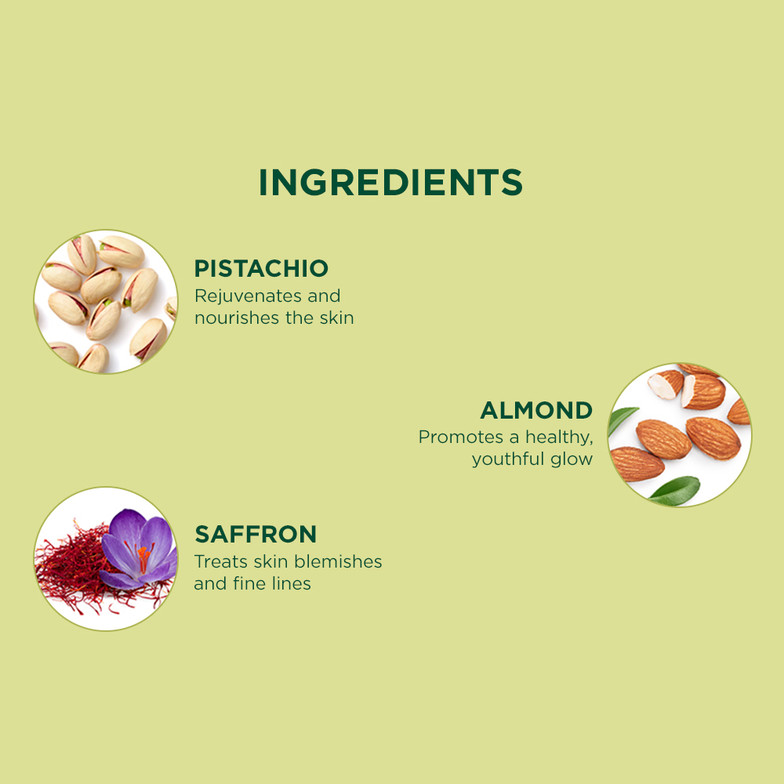 BIOTIQUE Pistachio Anti Ageing Nourishing Face Pack for All Skin Types, 50gm (50 g