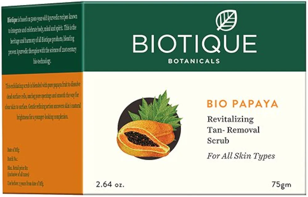 Biotique Bio Papaya Revitalizing Tan Removal Scrub