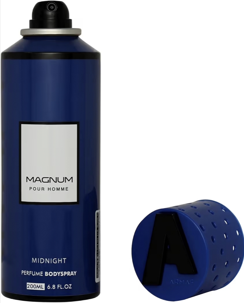 ARMAF Magnum Pour Homme Midnight Perfume Body Spray 200ml / 6.8 FL.OZ. Body Spray  -  For Men (200 ml)