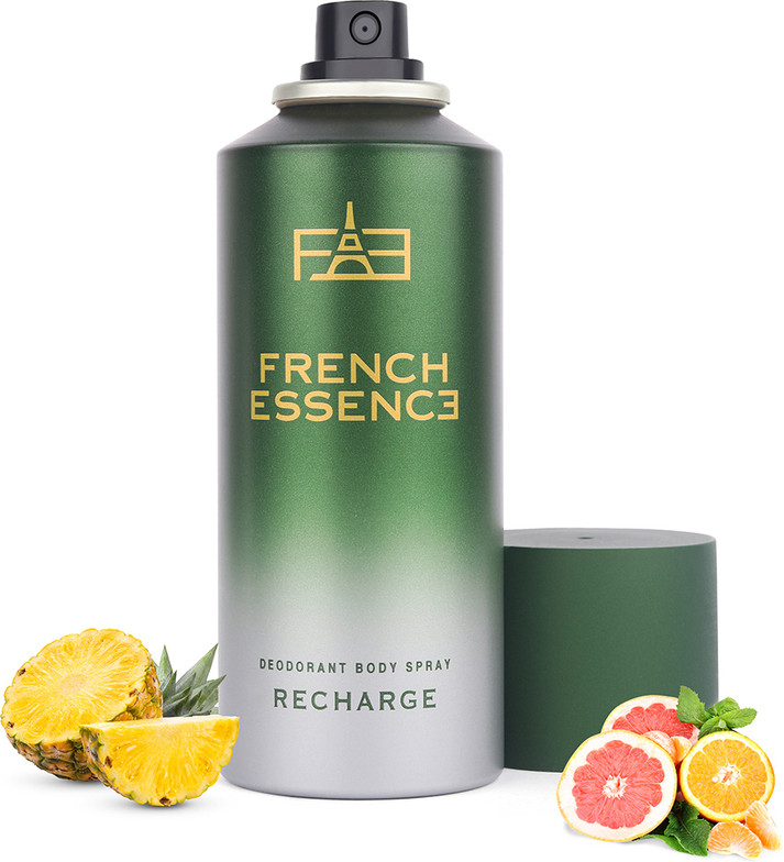 FRENCH ESSENCE Luxury Recharge Deo Body Spray With Long Lasting Fragrance Deodorant Spray  -  For Men (150 ml)