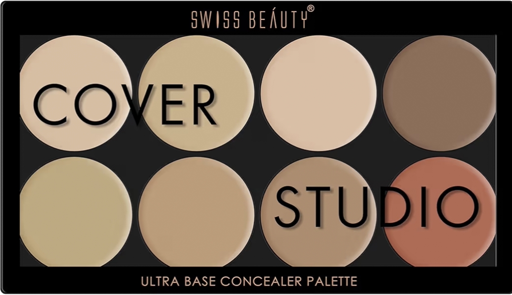 SWISS BEAUTY Ultra Base Radiant Concealer Cream Palette | Light Weight Multi-Purpose Concealer Cream Color Corrector Palette | Shade-02,19gSWISS BEAUTY Ultra Base Radiant Concealer Cream Palette | Light Weight Multi-Purpose Concealer Cream…