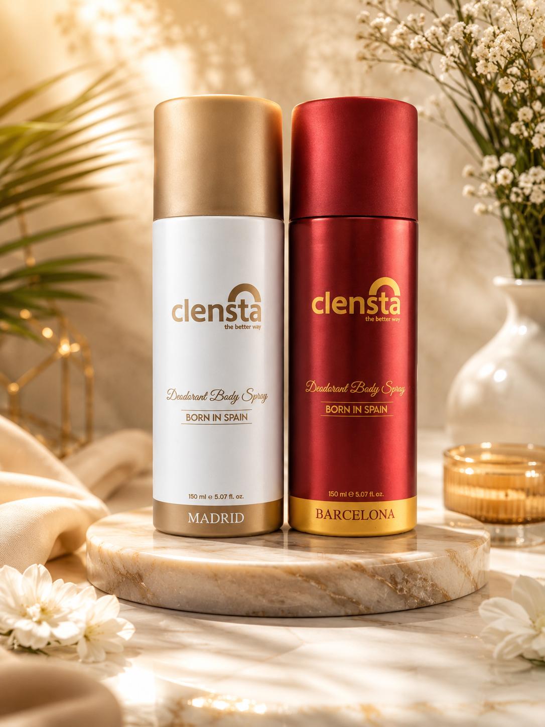 Clensta Deodorant for Men Combo Body Spray, Long Lasting, Gift for Men Boyfriend Husband Deodorant Spray  -  For Men (150 ml, Pack of 2)