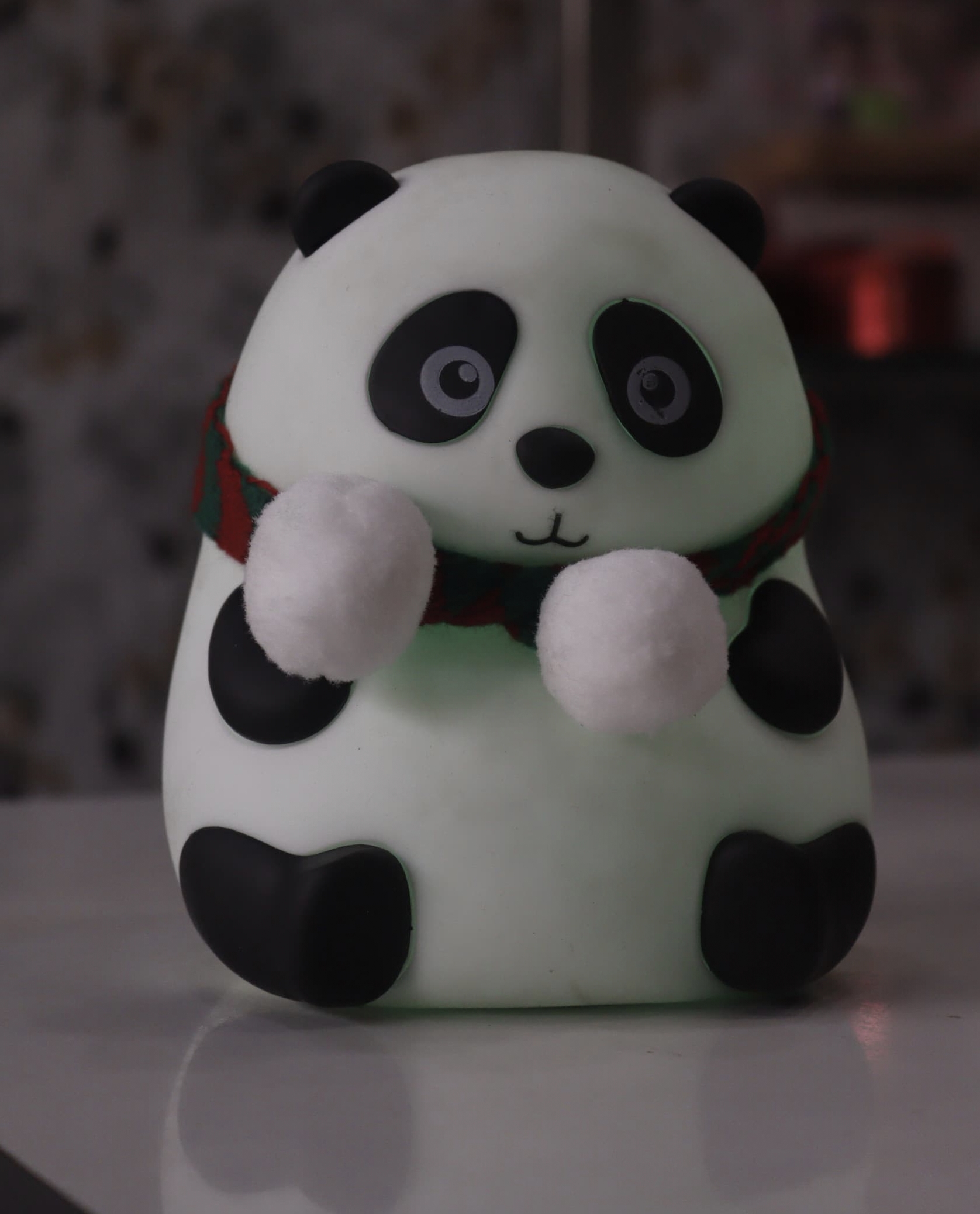 Techpunch Night Light Panda for Kids- Rechargeable LED Lamp, 7-Color Changing Night Lamp Night Lamp (12 cm, White)