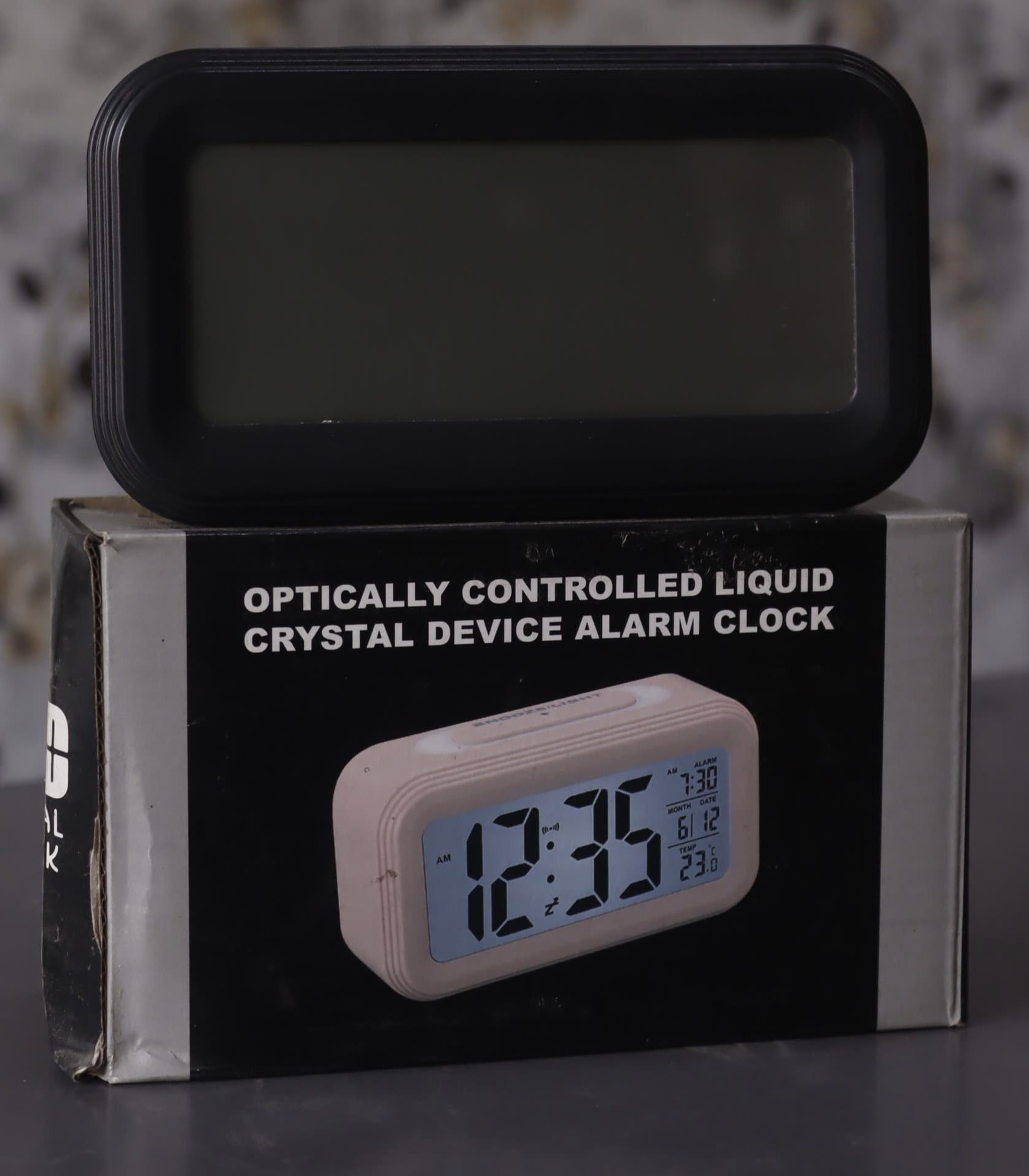Stadash Digital Alarm Clock Table Clock for Study Loud Desk Alarm Clock for Heavy Sleepers Black Clock