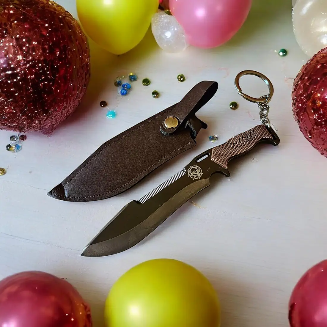 Premium Metal Knife Keychain (18x4x1 cm) – Stylish & Durable Accessory for BGMI & PUBG Fans – Perfect Gaming Collectible & Gift