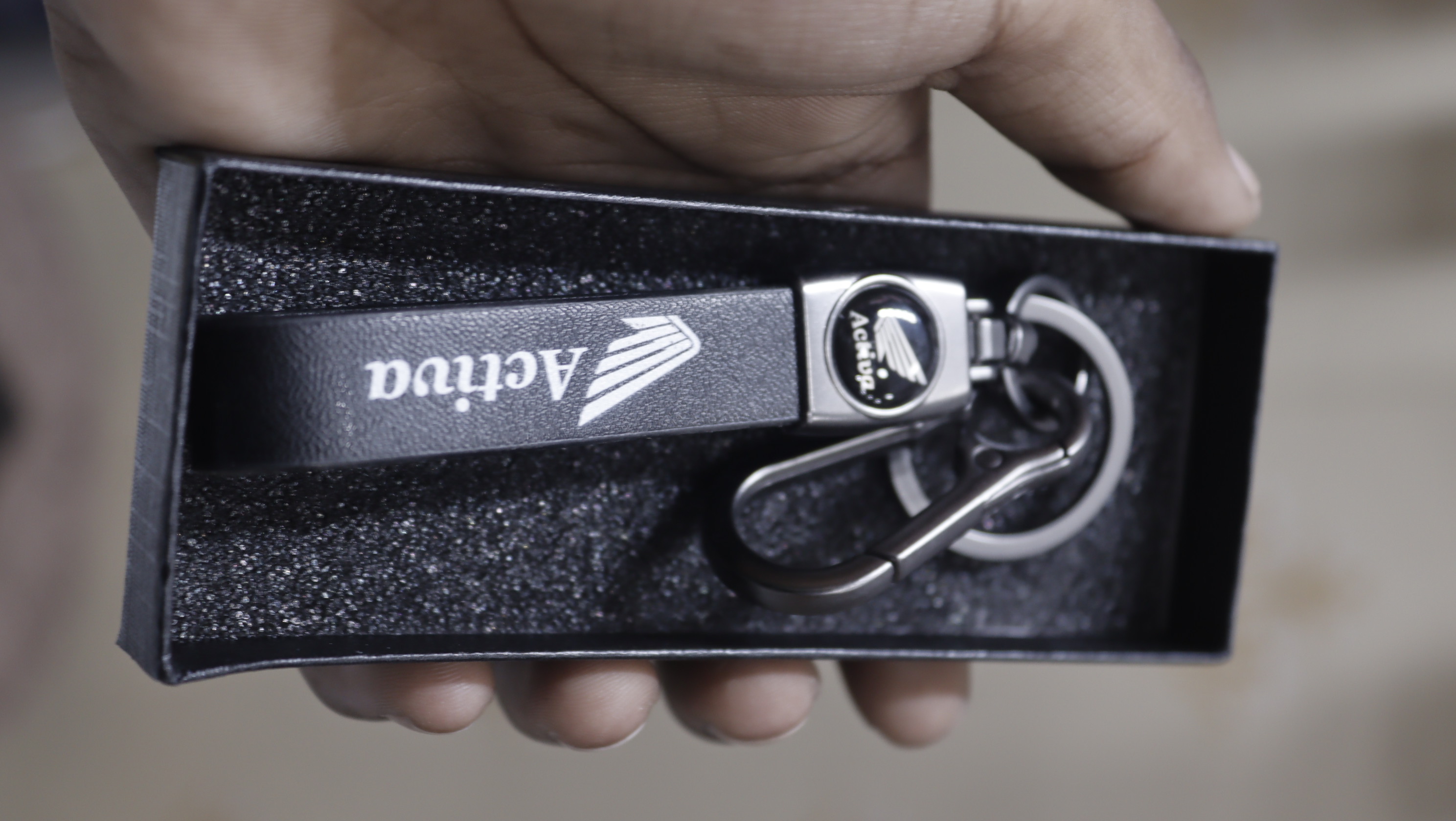 Leather Keychain Compatible With Honda Activa - Make Your Scooty Unique with This Stylish Key Chain