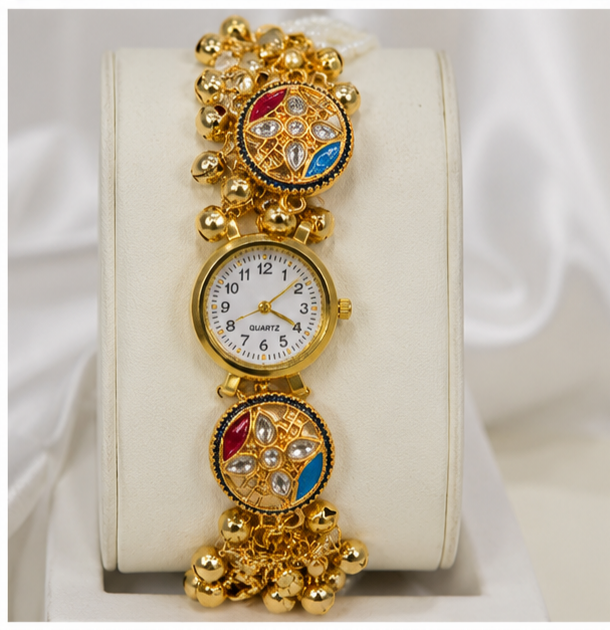 Maharani Kundan Charm Watch