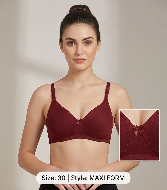 Divine Maroon Ultimate Support Padded Bra - Maxi Form Series
