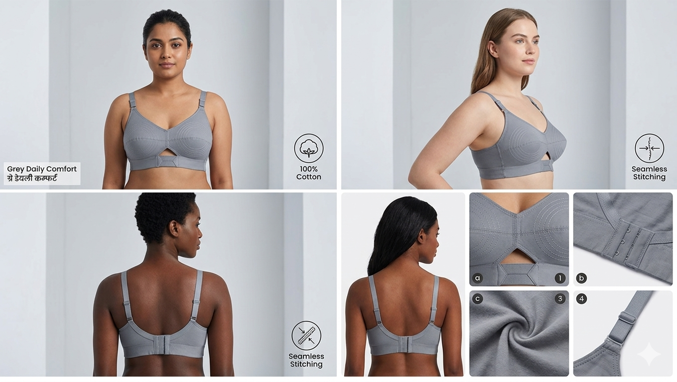 Divine Maroon Ultimate Support Padded Bra - Maxi Form Series