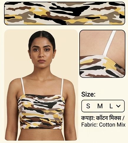 Camo Trend Seamless Tube Bralette