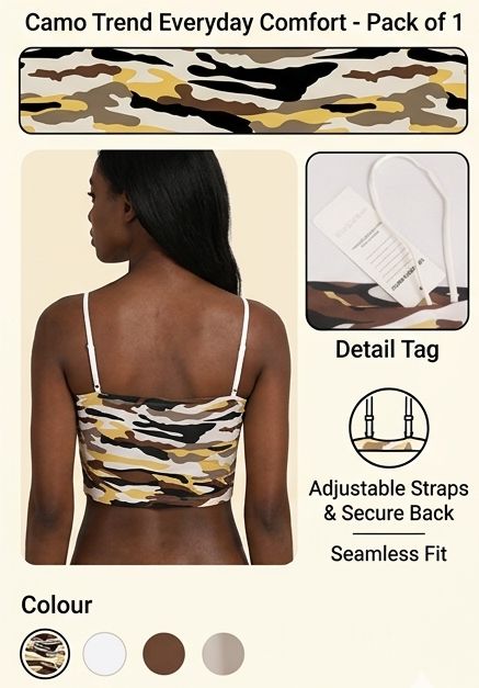 Camo Trend Seamless Tube Bralette