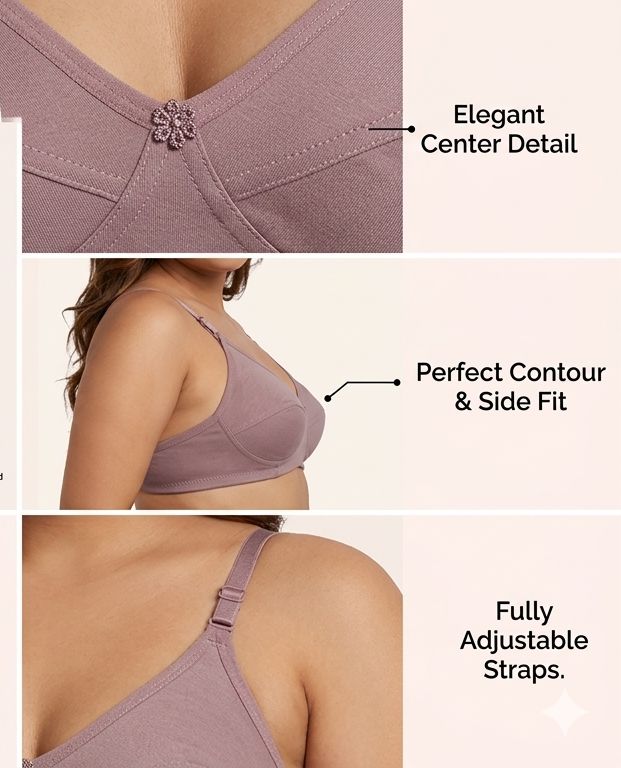 EveryDay Ease Non-Wired Cotton Triangle Bralette