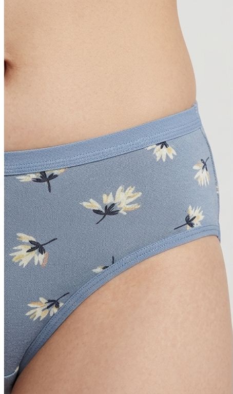 Daily Ease Muted Blue scattered Daisy Panty