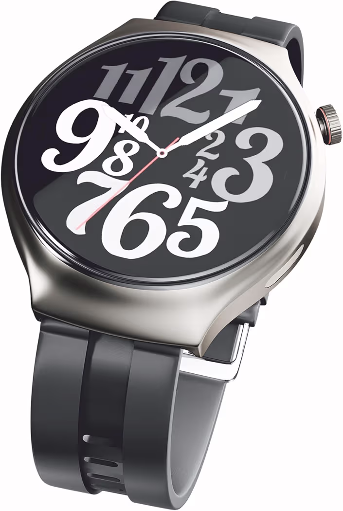 UBON Smartwatch with Bluetooth Calling, 120Hrs Battery, HD Display, Silicone Strap, Health Tracker, Sports Modes & Rotating Crown (Android & iOS Compatible) SW-161 BOSS