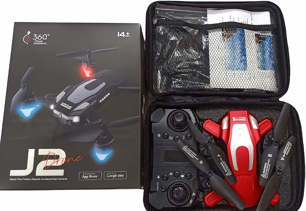 Foldable HD Drone with 1080P Camera, FPV Live Video, Smart Gesture Control, Altitude Hold, One Key Take Off/Landing, 3D Flips
