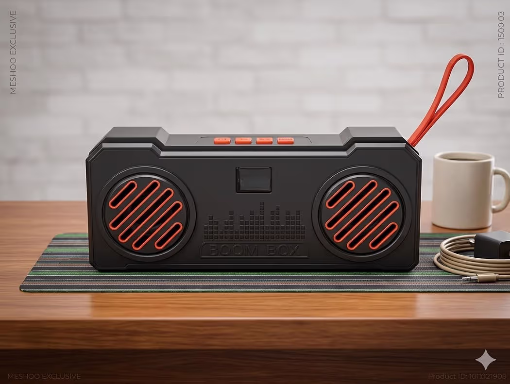 Menti S611 Portable Bluetooth 5.0 Speaker with Karaoke Microphone | 20W Powerful Sound Output | 4 Hours Playback | Wireless Party Speaker for Home & Outdoor Use
