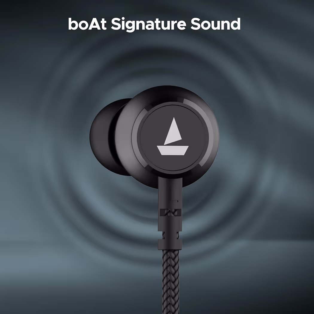 boAt Rockerz 110 Wireless Neckband with Up to 40 hrs Playtime, Dual Device Pairing, ENx Tech, Beast Mode, ASAP Charging, BTv5.3,IPX5,Type-C Interface & Magnetic Power Buds(Active Black)