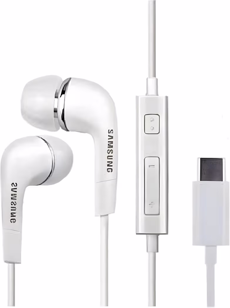Original Type-C Earphone Compatible with Samsung Galaxy S22/A15/M35 5G/A55/A35/M55/F54/S24 Ultra/S25/Z Flip 6/S25 Ultra and All Other USB-C Smartphones, Built-in HD Mic, Stereo Sound, Noise Isolation