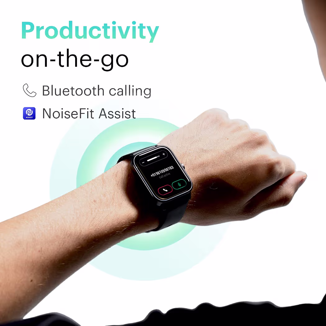 Noise ColorFit Pro 4 Max 1.8" Biggest Display, Bluetooth Calling Smart Watch, Built.in Alexa, 100 Sports Modes, Detection, Health & Productivity Suite (Navy Gold)