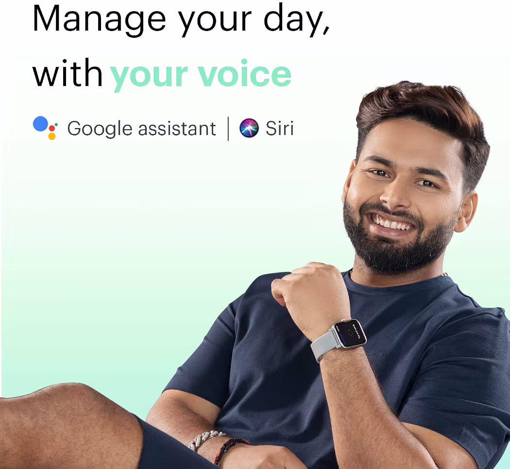 Noise ColorFit Pro 4 Max 1.8" Biggest Display, Bluetooth Calling Smart Watch, Built.in Alexa, 100 Sports Modes, Detection, Health & Productivity Suite (Navy Gold)